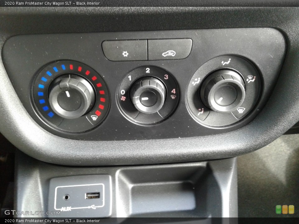 Black Interior Controls for the 2020 Ram ProMaster City Wagon SLT #135663144