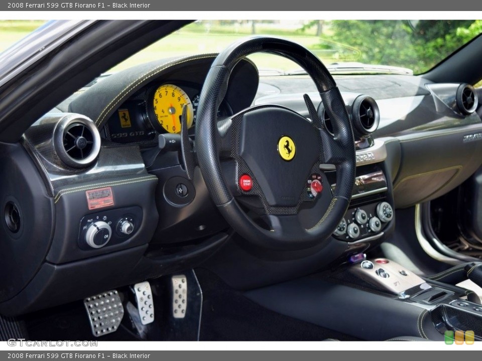 Black Interior Steering Wheel for the 2008 Ferrari 599 GTB Fiorano F1 #135672030