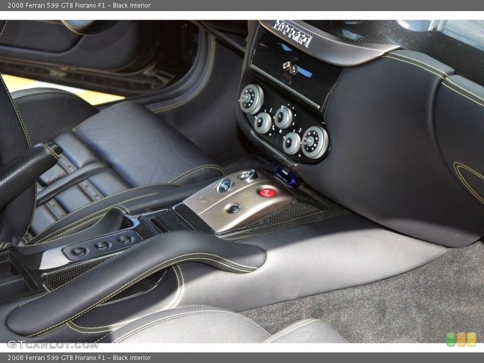 Black Interior Controls for the 2008 Ferrari 599 GTB Fiorano F1 #135672201
