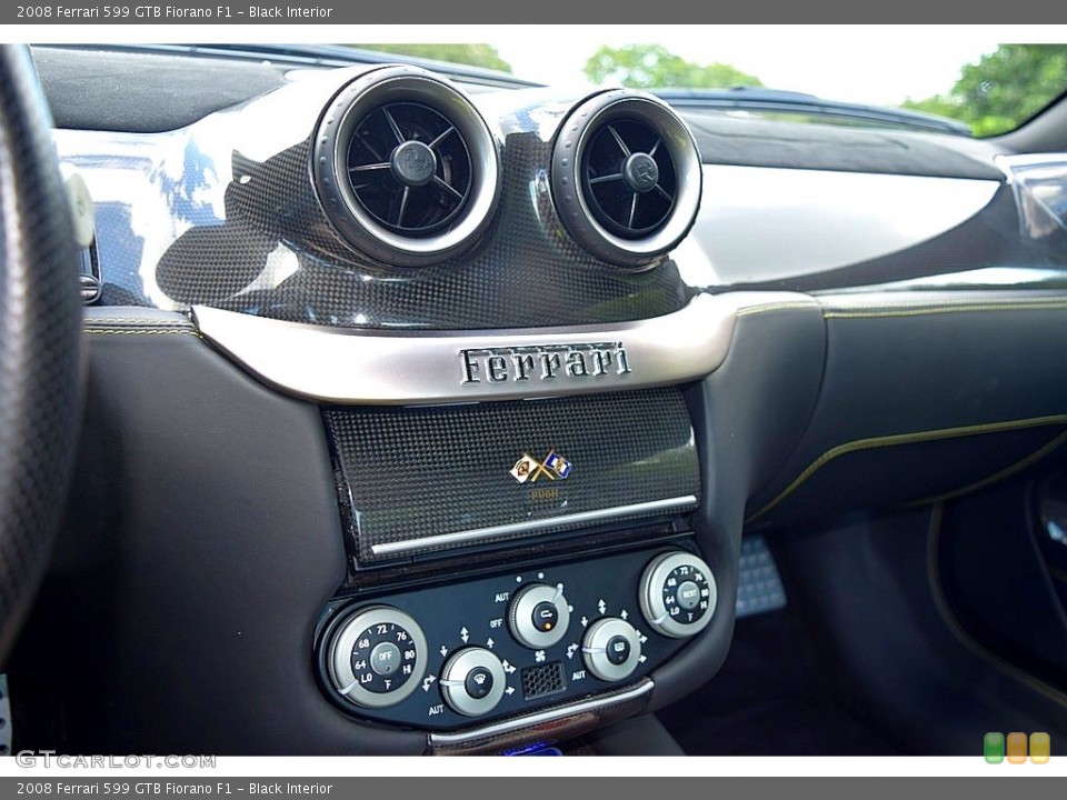 Black Interior Controls for the 2008 Ferrari 599 GTB Fiorano F1 #135672582