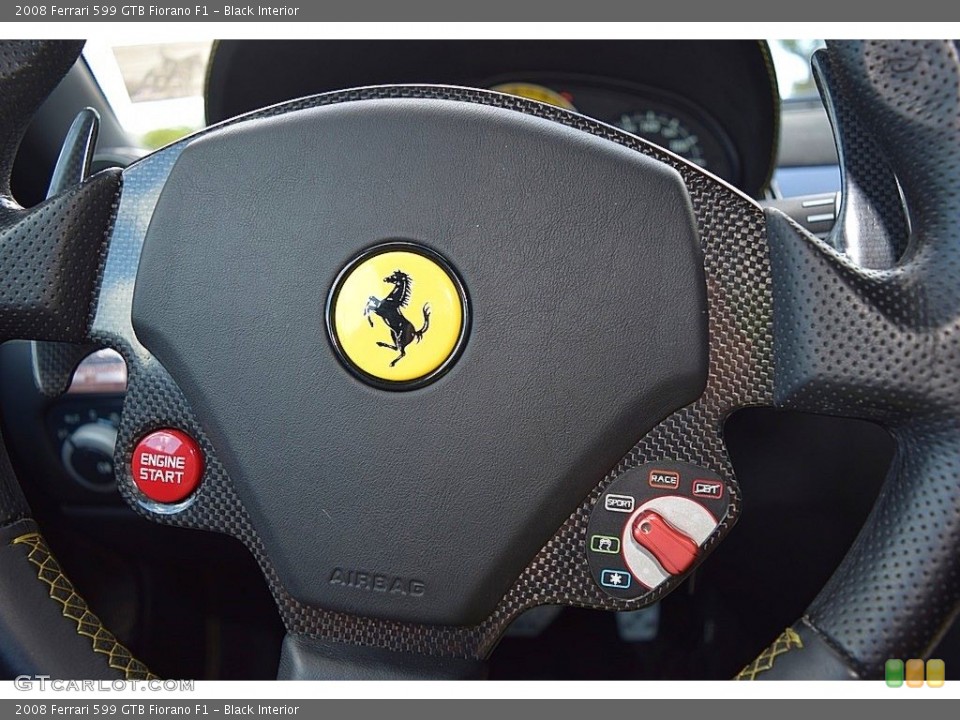 Black Interior Steering Wheel for the 2008 Ferrari 599 GTB Fiorano F1 #135672678
