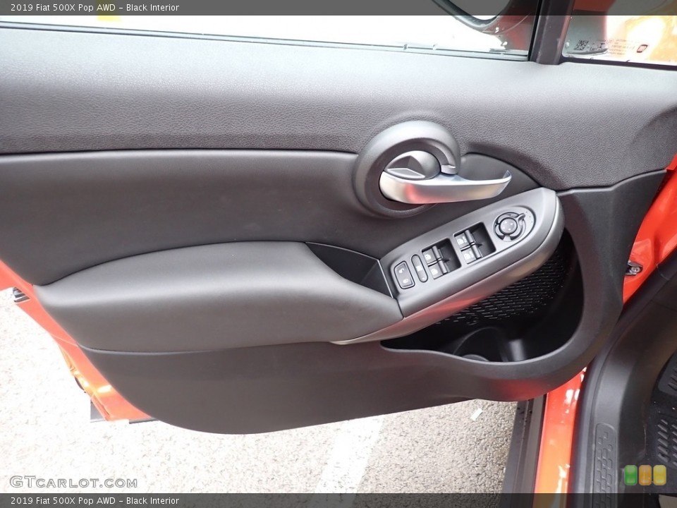 Black Interior Door Panel for the 2019 Fiat 500X Pop AWD #135674229