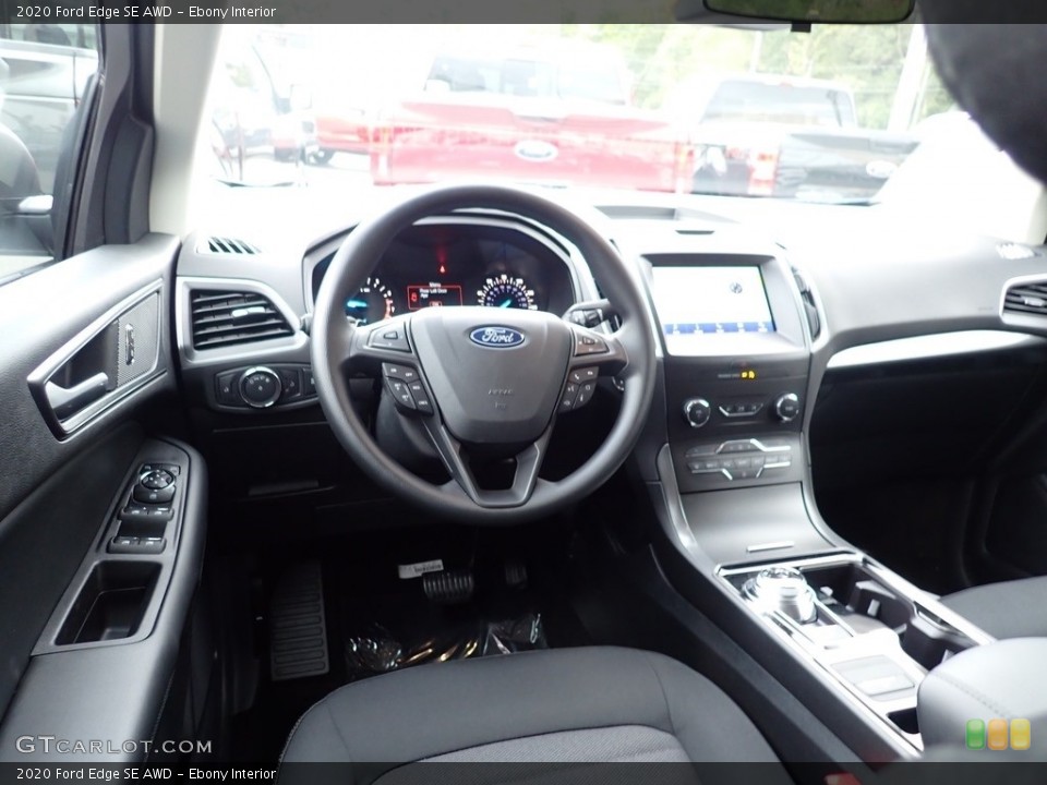 Ebony Interior Photo for the 2020 Ford Edge SE AWD #135674232