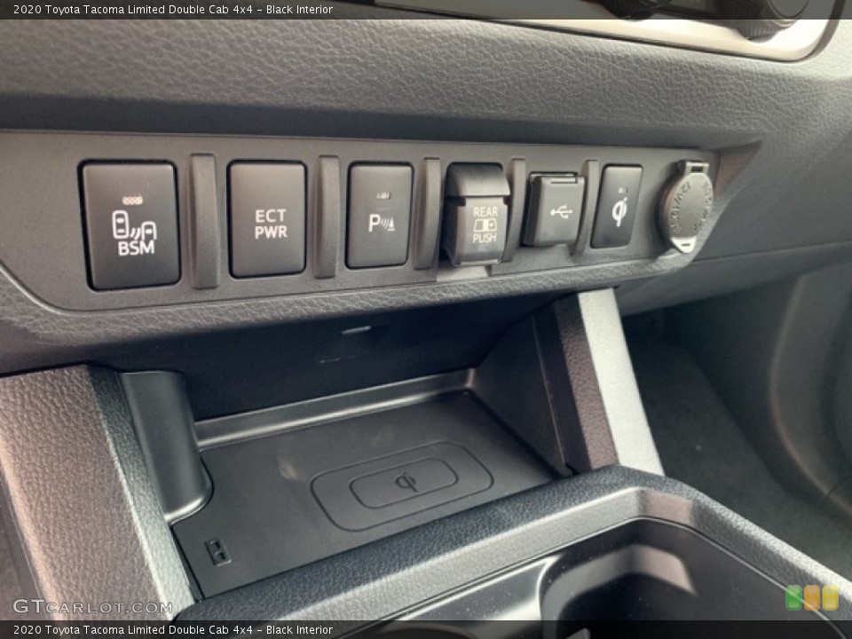 Black Interior Controls for the 2020 Toyota Tacoma Limited Double Cab 4x4 #135674376