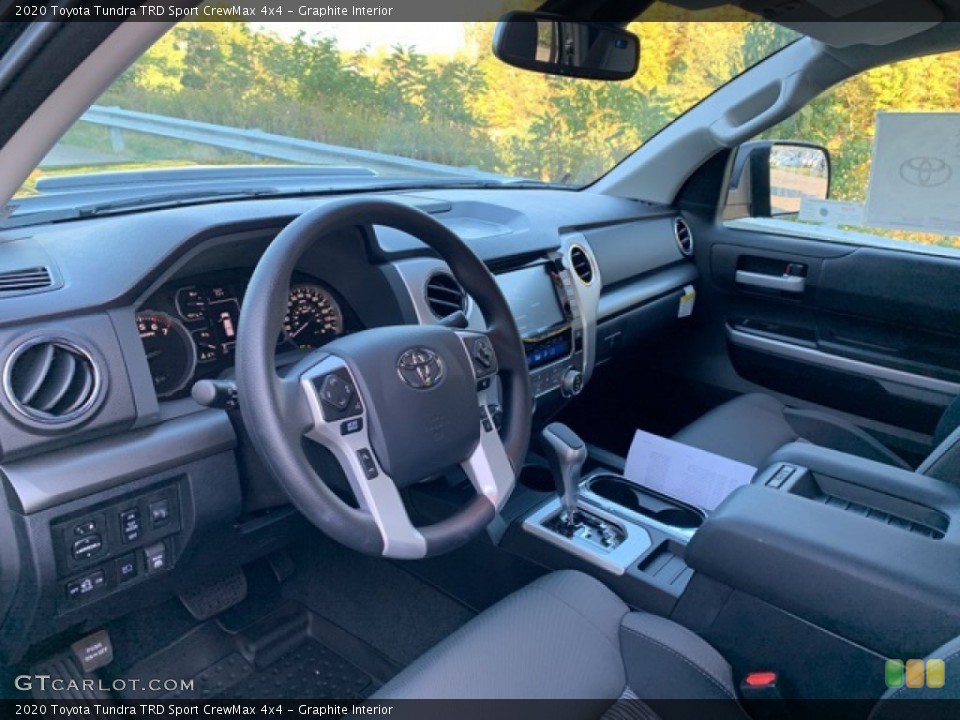 Graphite Interior Photo for the 2020 Toyota Tundra TRD Sport CrewMax 4x4 #135675288