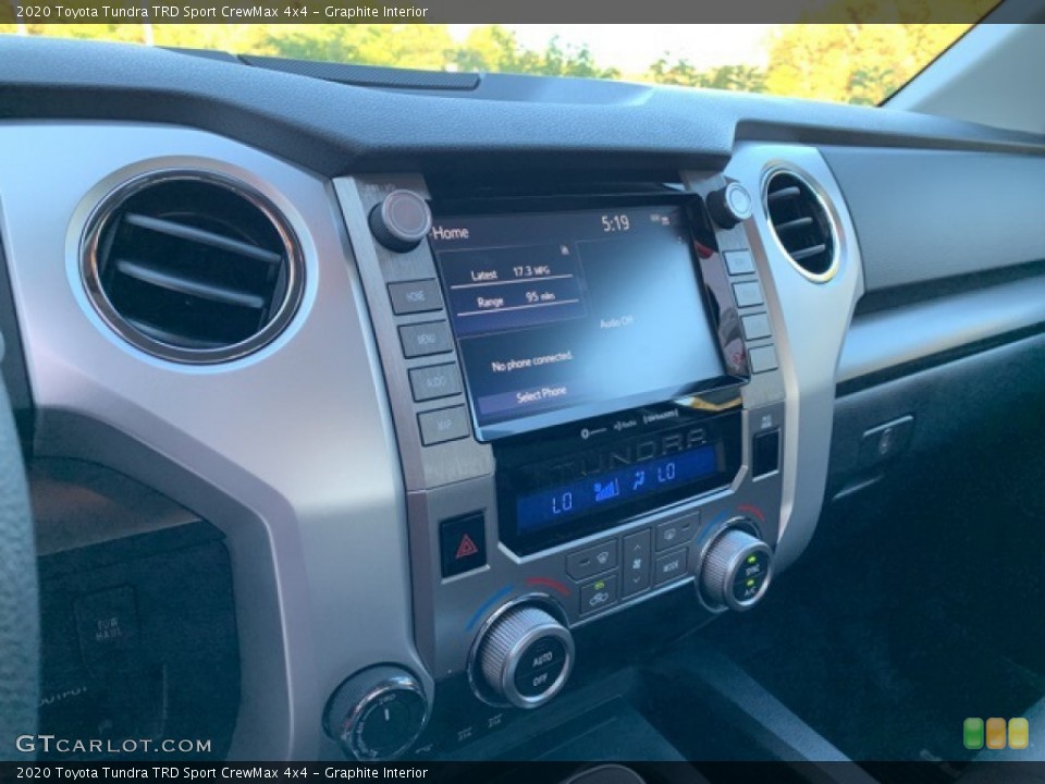 Graphite Interior Controls for the 2020 Toyota Tundra TRD Sport CrewMax 4x4 #135675333