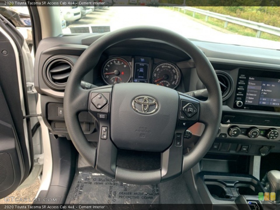 Cement Interior Steering Wheel for the 2020 Toyota Tacoma SR Access Cab 4x4 #135677955