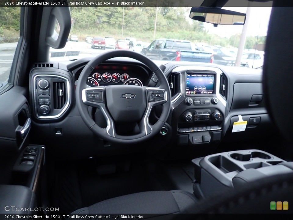 Jet Black Interior Photo for the 2020 Chevrolet Silverado 1500 LT Trail Boss Crew Cab 4x4 #135678075