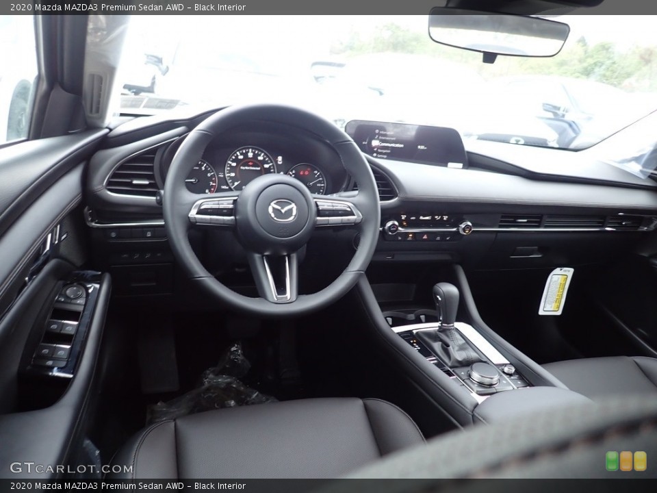 Black Interior Photo for the 2020 Mazda MAZDA3 Premium Sedan AWD #135678297