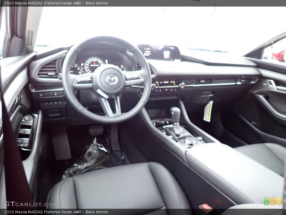 Black Interior Front Seat for the 2020 Mazda MAZDA3 Preferred Sedan AWD #135678678