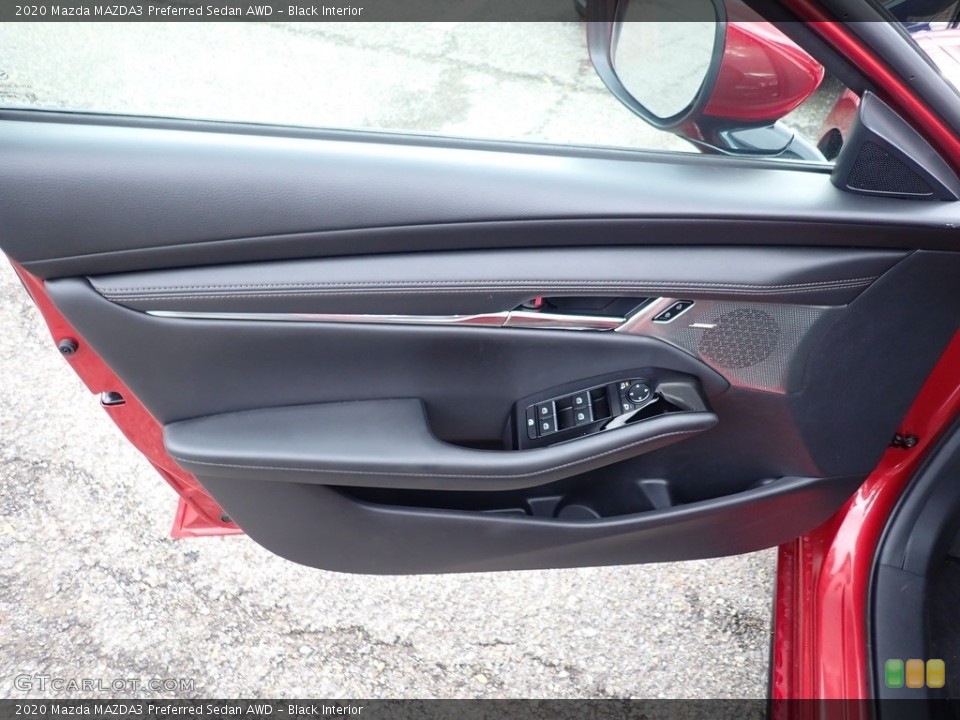 Black Interior Door Panel for the 2020 Mazda MAZDA3 Preferred Sedan AWD #135678720
