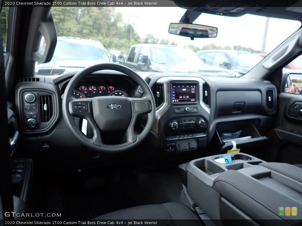 Jet Black Interior Dashboard for the 2020 Chevrolet Silverado 1500 Custom Trail Boss Crew Cab 4x4 #135679570