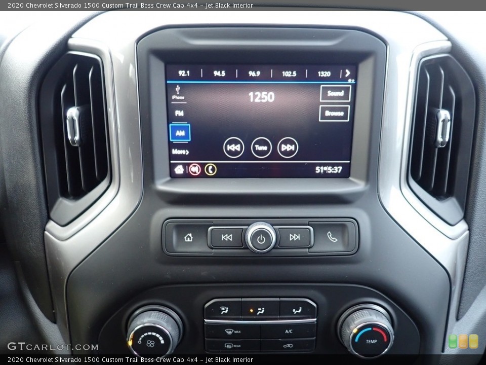 Jet Black Interior Controls for the 2020 Chevrolet Silverado 1500 Custom Trail Boss Crew Cab 4x4 #135679650