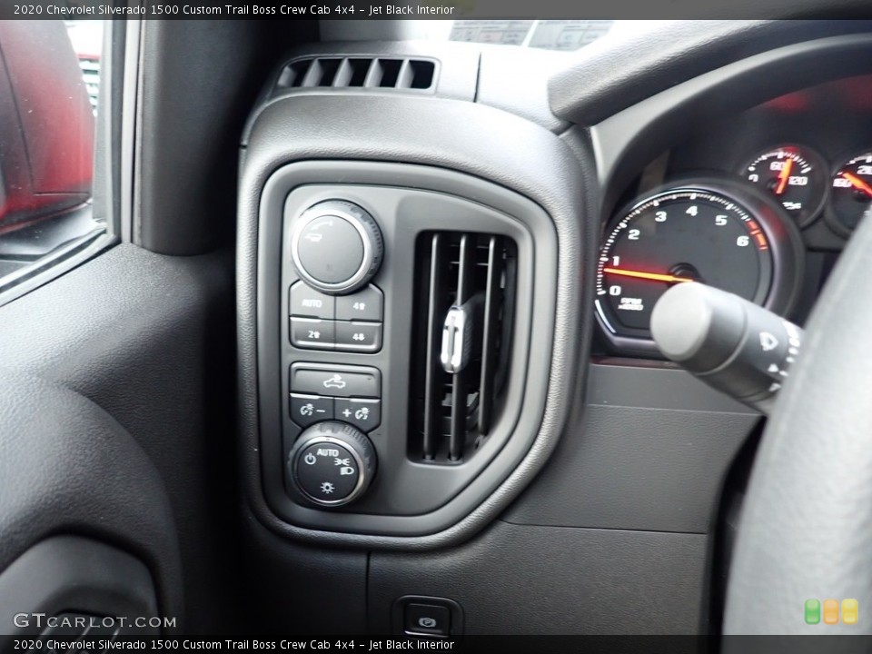 Jet Black Interior Controls for the 2020 Chevrolet Silverado 1500 Custom Trail Boss Crew Cab 4x4 #135679746