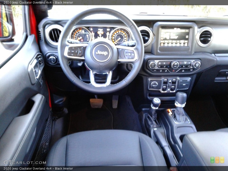 Black Interior Dashboard for the 2020 Jeep Gladiator Overland 4x4 #135680178