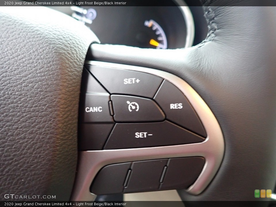 Light Frost Beige/Black Interior Steering Wheel for the 2020 Jeep Grand Cherokee Limited 4x4 #135680740