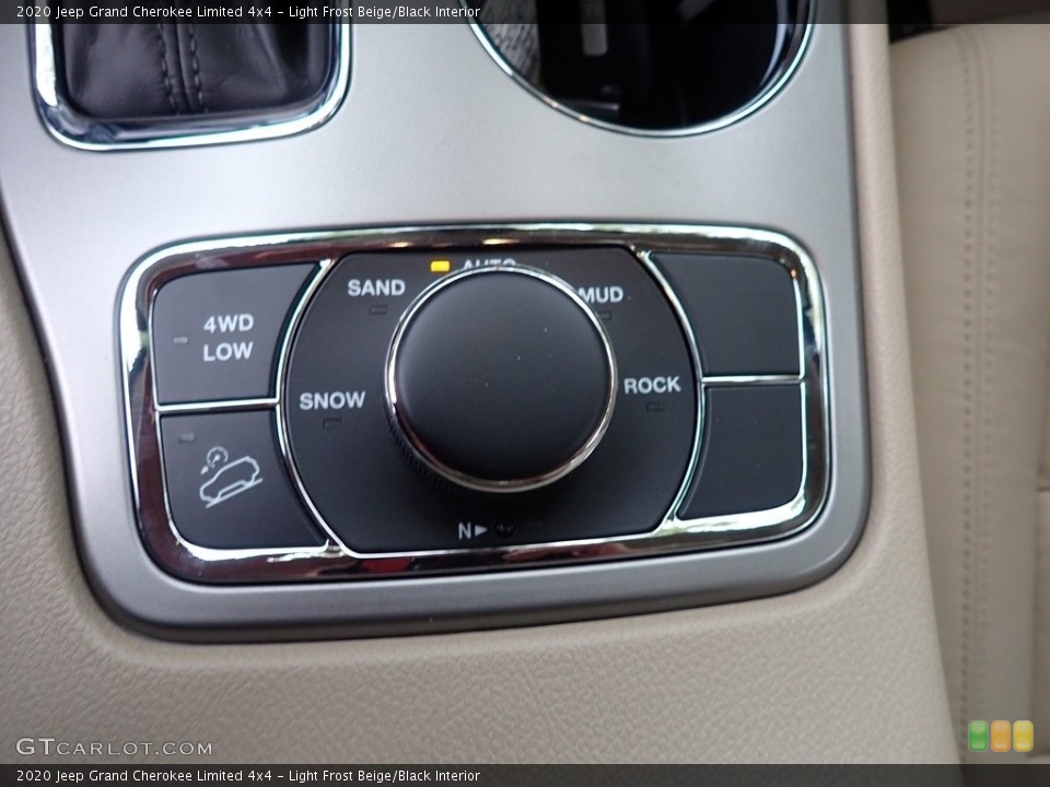 Light Frost Beige/Black Interior Controls for the 2020 Jeep Grand Cherokee Limited 4x4 #135680787
