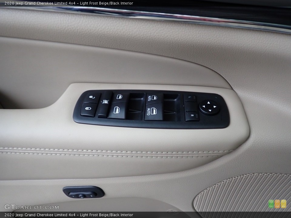 Light Frost Beige/Black Interior Controls for the 2020 Jeep Grand Cherokee Limited 4x4 #135680805