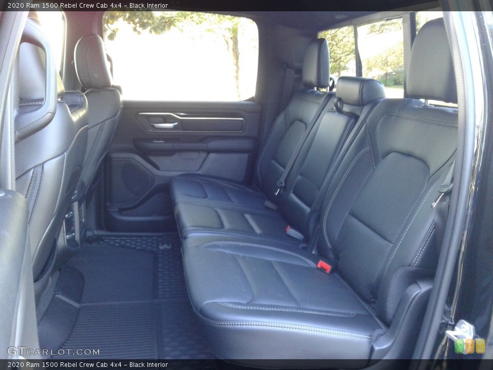 Black Interior Rear Seat for the 2020 Ram 1500 Rebel Crew Cab 4x4 #135682407