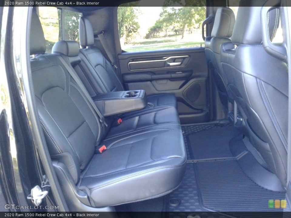 Black Interior Rear Seat for the 2020 Ram 1500 Rebel Crew Cab 4x4 #135682470
