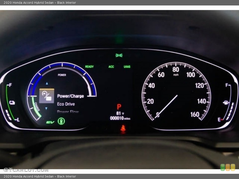 Black Interior Gauges for the 2020 Honda Accord Hybrid Sedan #135683949