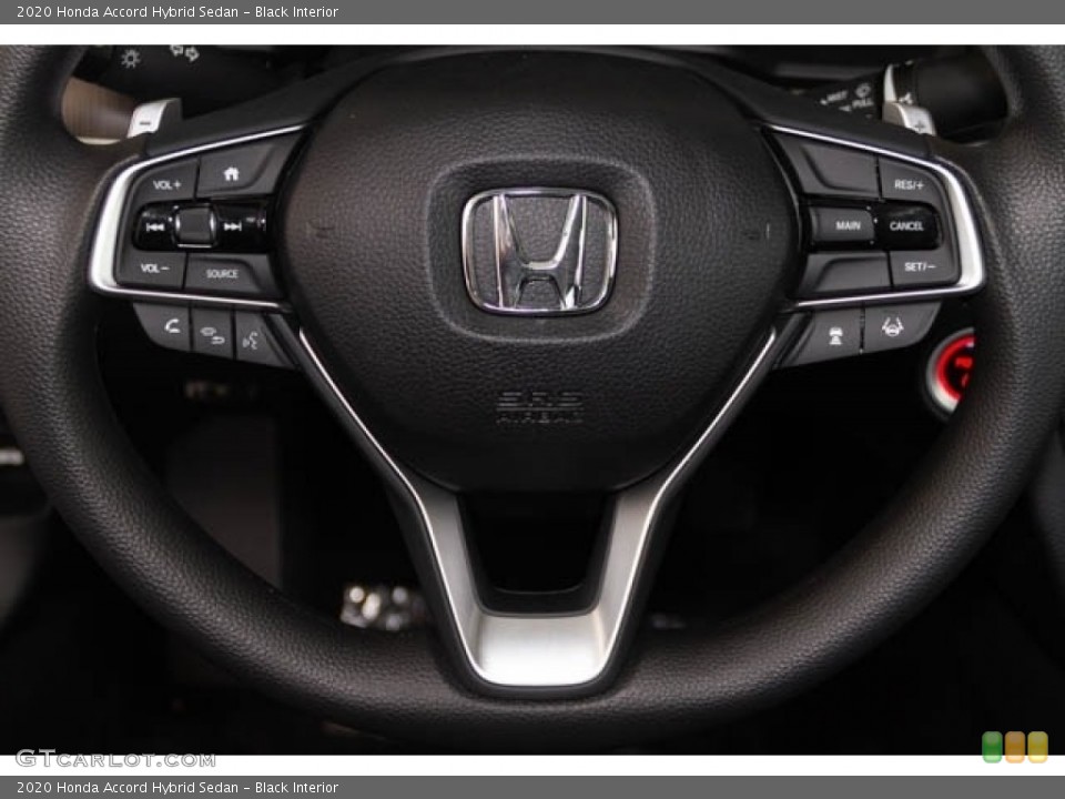 Black Interior Steering Wheel for the 2020 Honda Accord Hybrid Sedan #135683967
