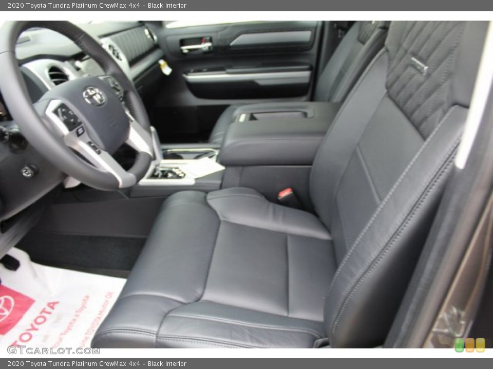 Black Interior Front Seat for the 2020 Toyota Tundra Platinum CrewMax 4x4 #135684447