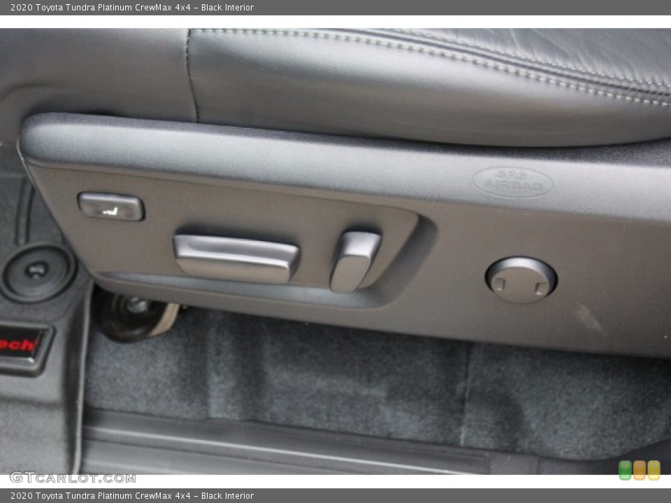 Black Interior Front Seat for the 2020 Toyota Tundra Platinum CrewMax 4x4 #135684456