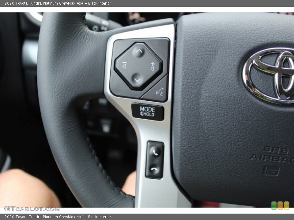 Black Interior Steering Wheel for the 2020 Toyota Tundra Platinum CrewMax 4x4 #135684474