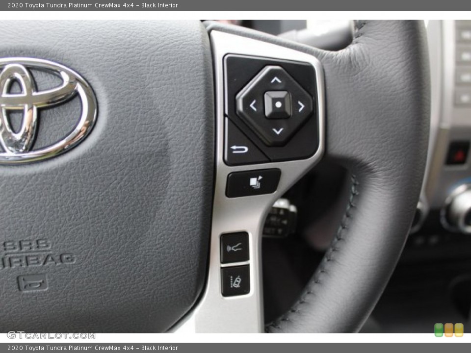 Black Interior Steering Wheel for the 2020 Toyota Tundra Platinum CrewMax 4x4 #135684489
