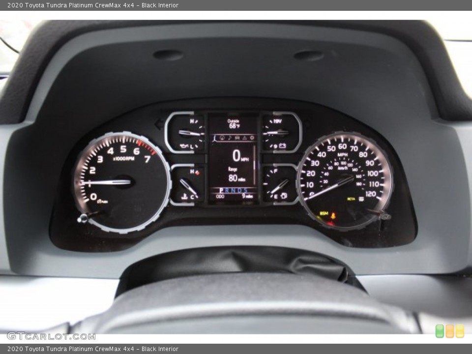 Black Interior Gauges for the 2020 Toyota Tundra Platinum CrewMax 4x4 #135684504