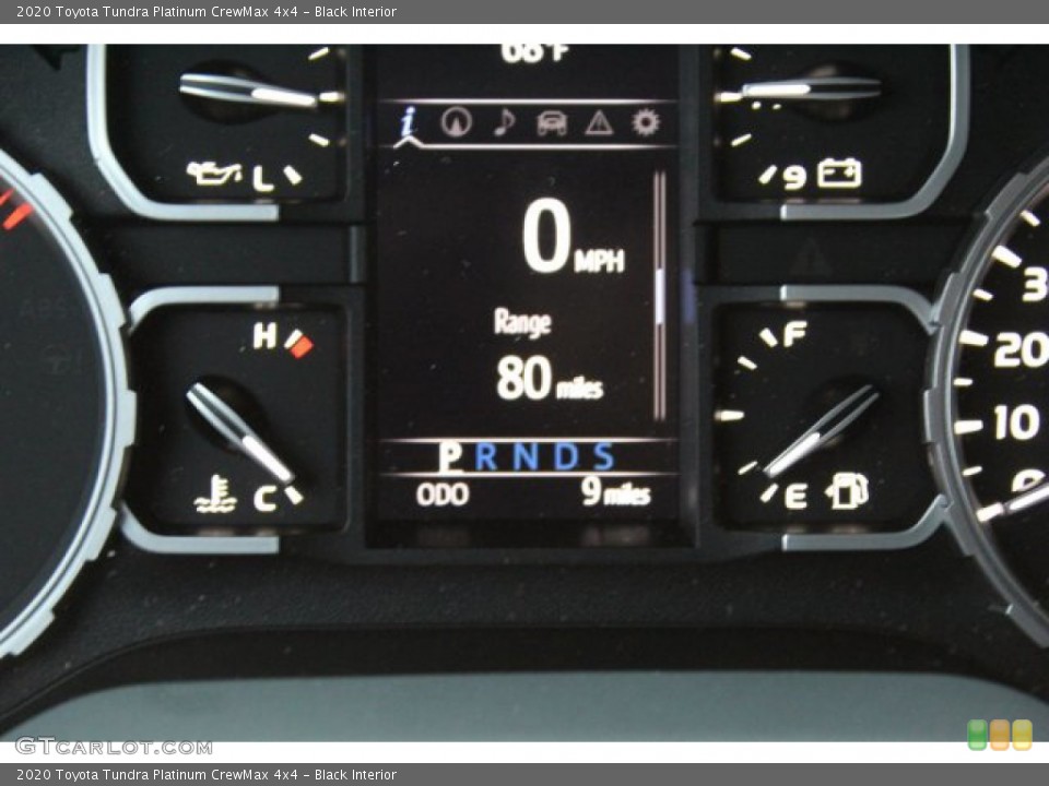 Black Interior Gauges for the 2020 Toyota Tundra Platinum CrewMax 4x4 #135684515