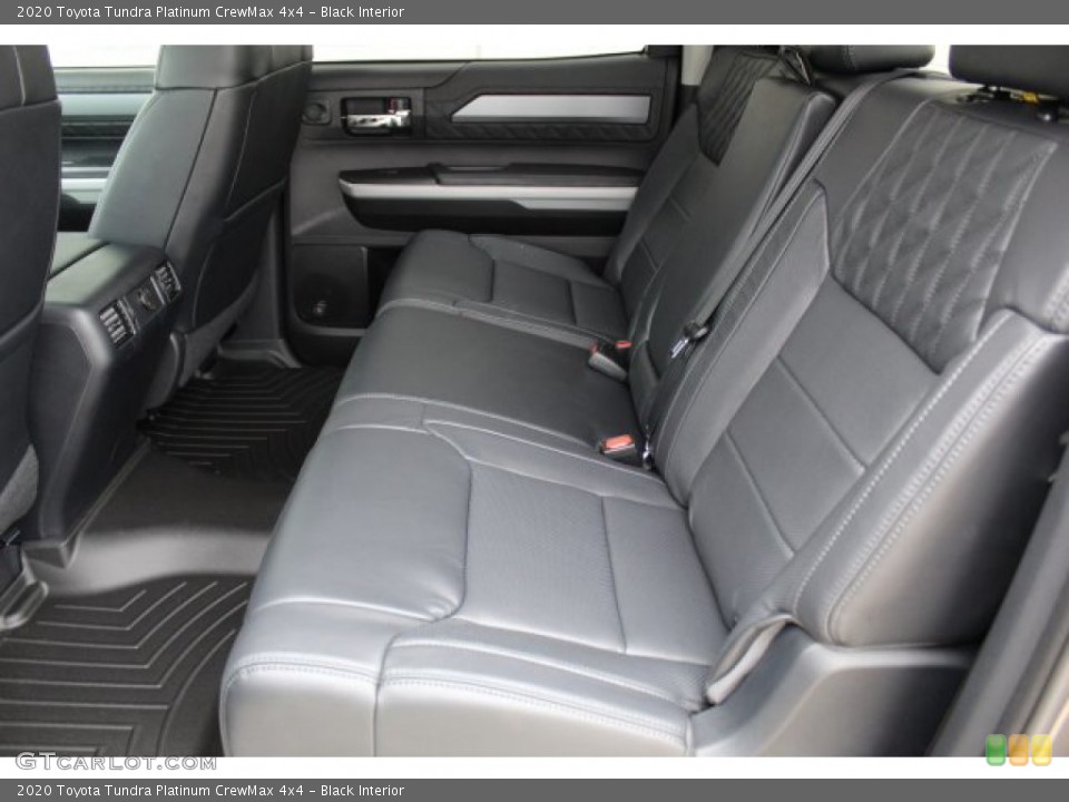 Black Interior Rear Seat for the 2020 Toyota Tundra Platinum CrewMax 4x4 #135684624