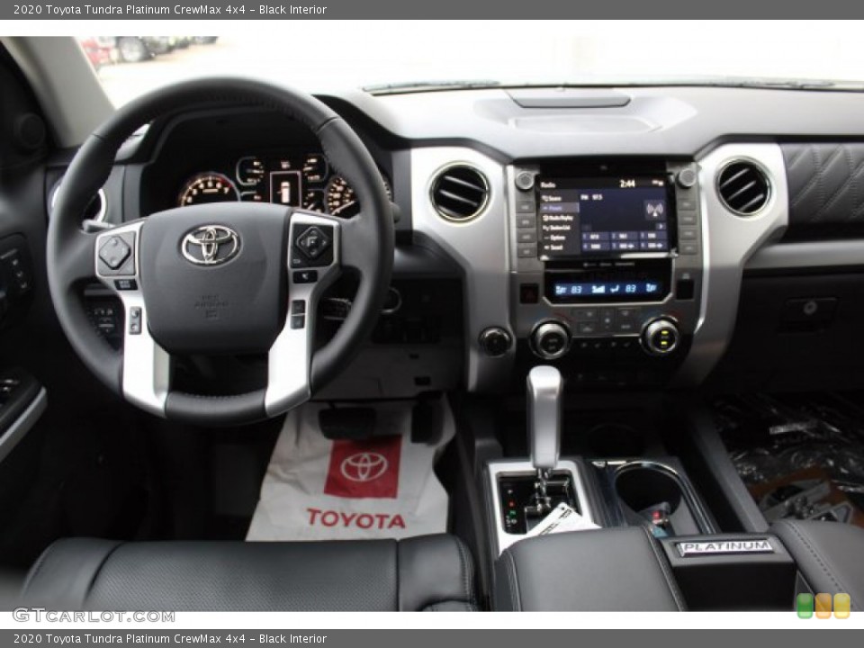Black Interior Dashboard for the 2020 Toyota Tundra Platinum CrewMax 4x4 #135684637