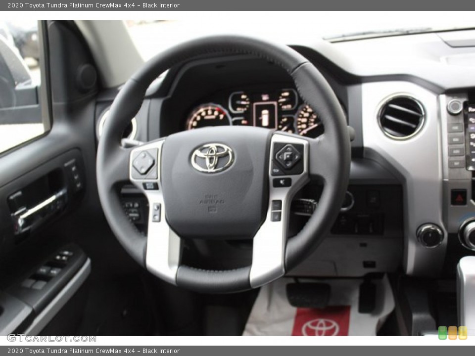 Black Interior Steering Wheel for the 2020 Toyota Tundra Platinum CrewMax 4x4 #135684660