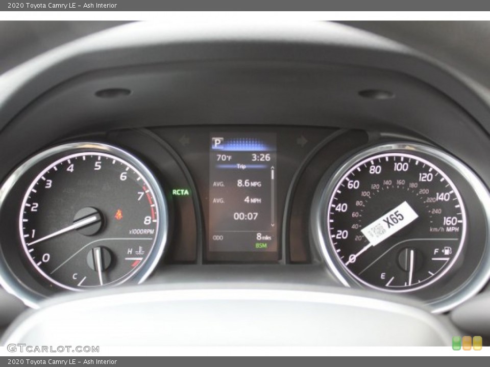 Ash Interior Gauges for the 2020 Toyota Camry LE #135684948