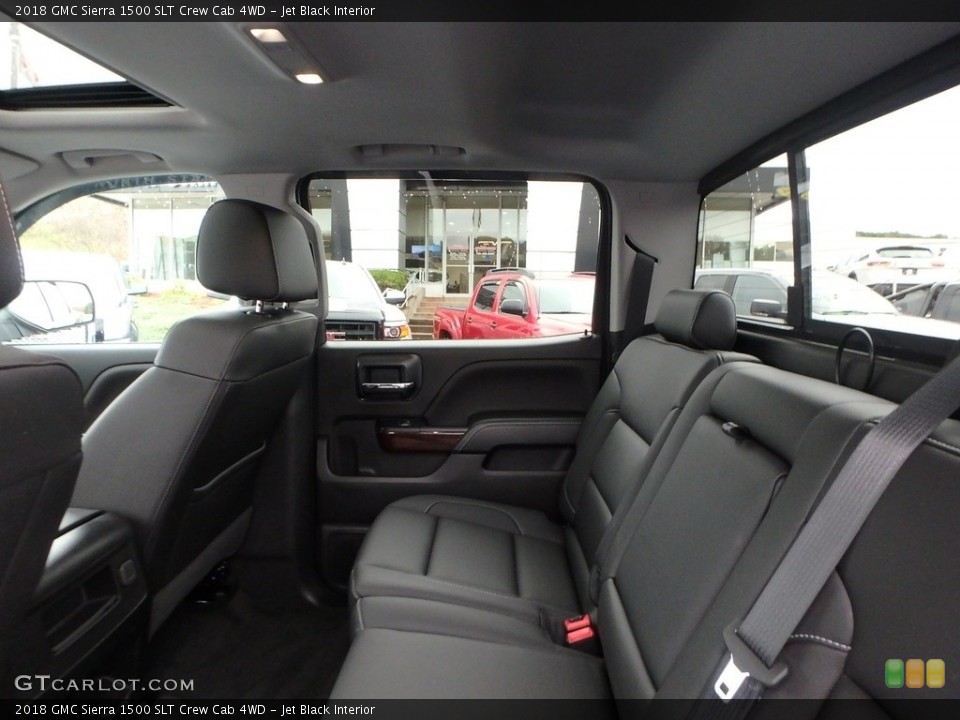 Jet Black Interior Rear Seat for the 2018 GMC Sierra 1500 SLT Crew Cab 4WD #135685110