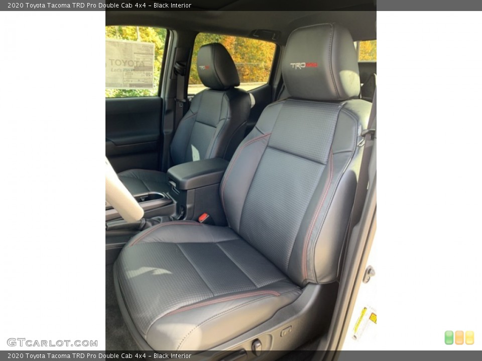 Black Interior Front Seat for the 2020 Toyota Tacoma TRD Pro Double Cab 4x4 #135688668