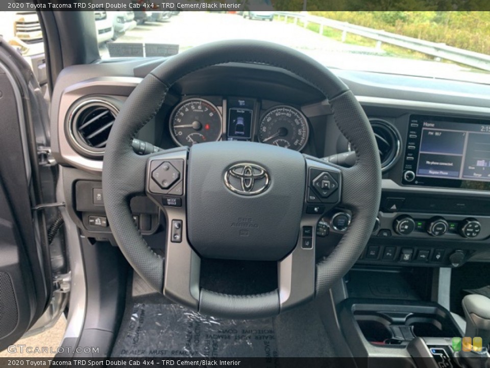 TRD Cement/Black Interior Steering Wheel for the 2020 Toyota Tacoma TRD Sport Double Cab 4x4 #135689301