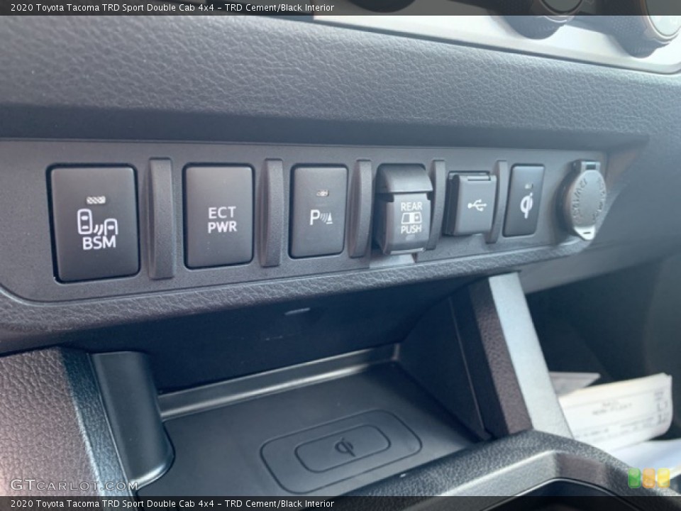TRD Cement/Black Interior Controls for the 2020 Toyota Tacoma TRD Sport Double Cab 4x4 #135689544