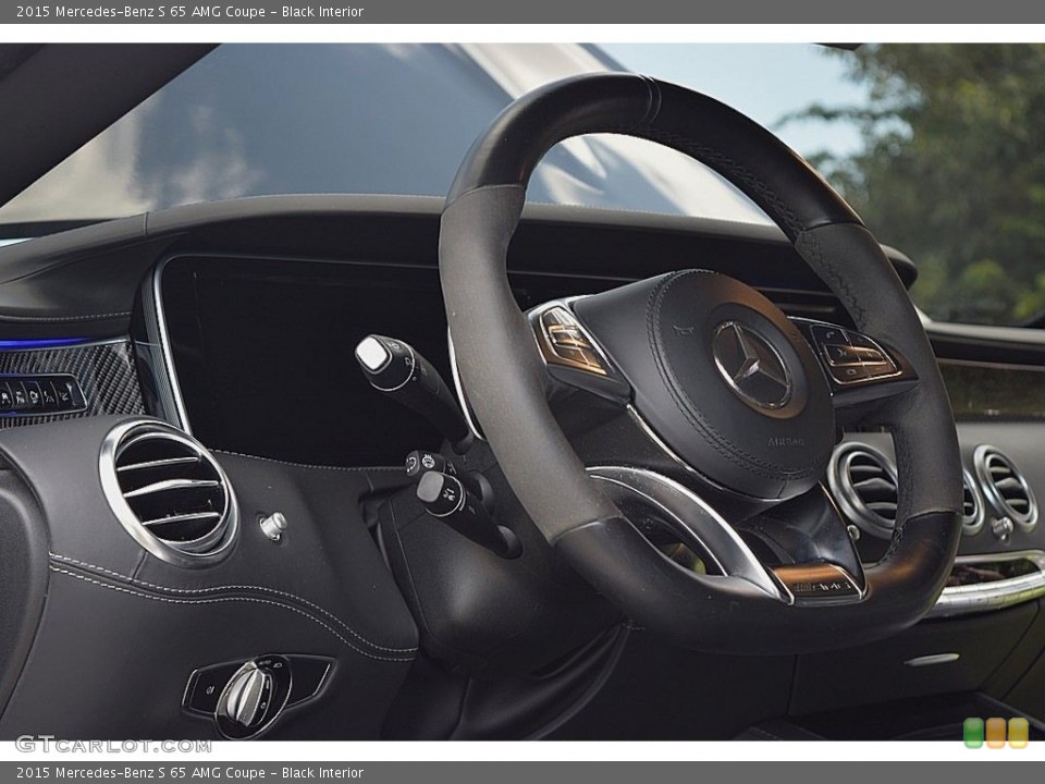 Black Interior Steering Wheel for the 2015 Mercedes-Benz S 65 AMG Coupe #135692421