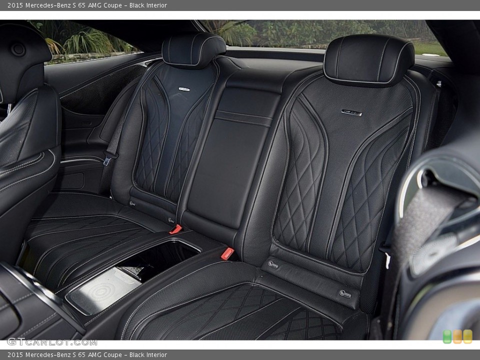 Black Interior Rear Seat for the 2015 Mercedes-Benz S 65 AMG Coupe #135692556