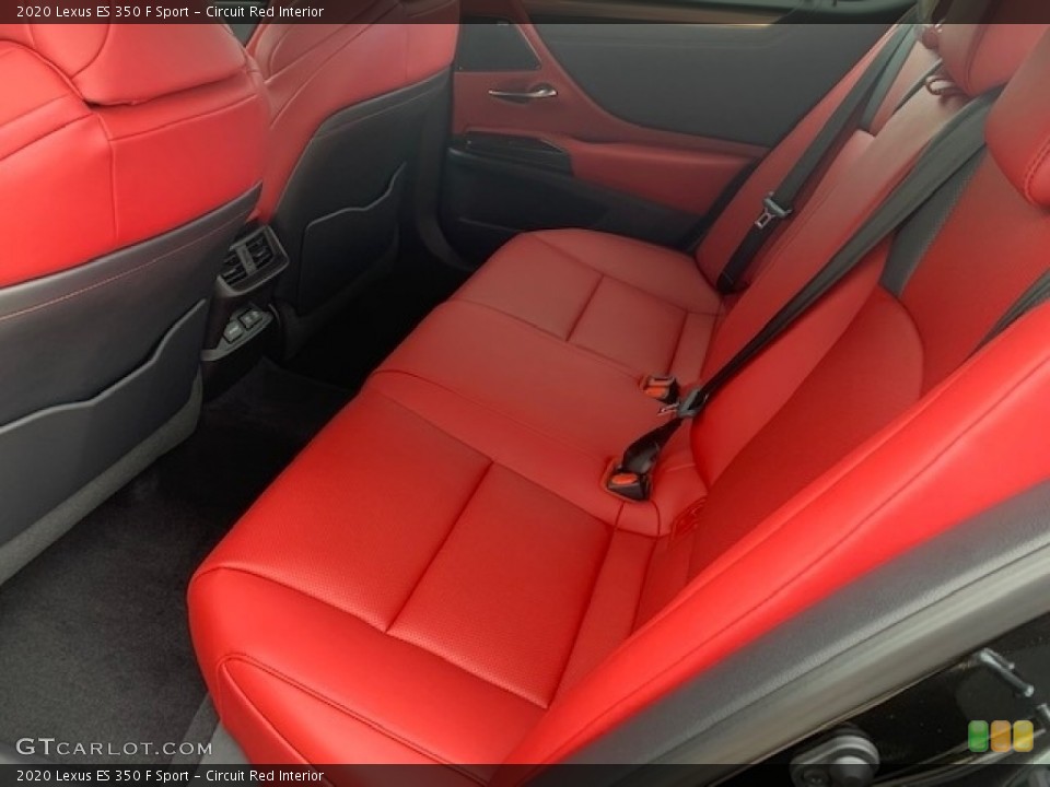 Circuit Red Interior Rear Seat for the 2020 Lexus ES 350 F Sport #135694584