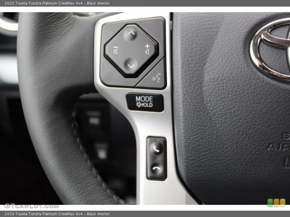 Black Interior Steering Wheel for the 2020 Toyota Tundra Platinum CrewMax 4x4 #135697176