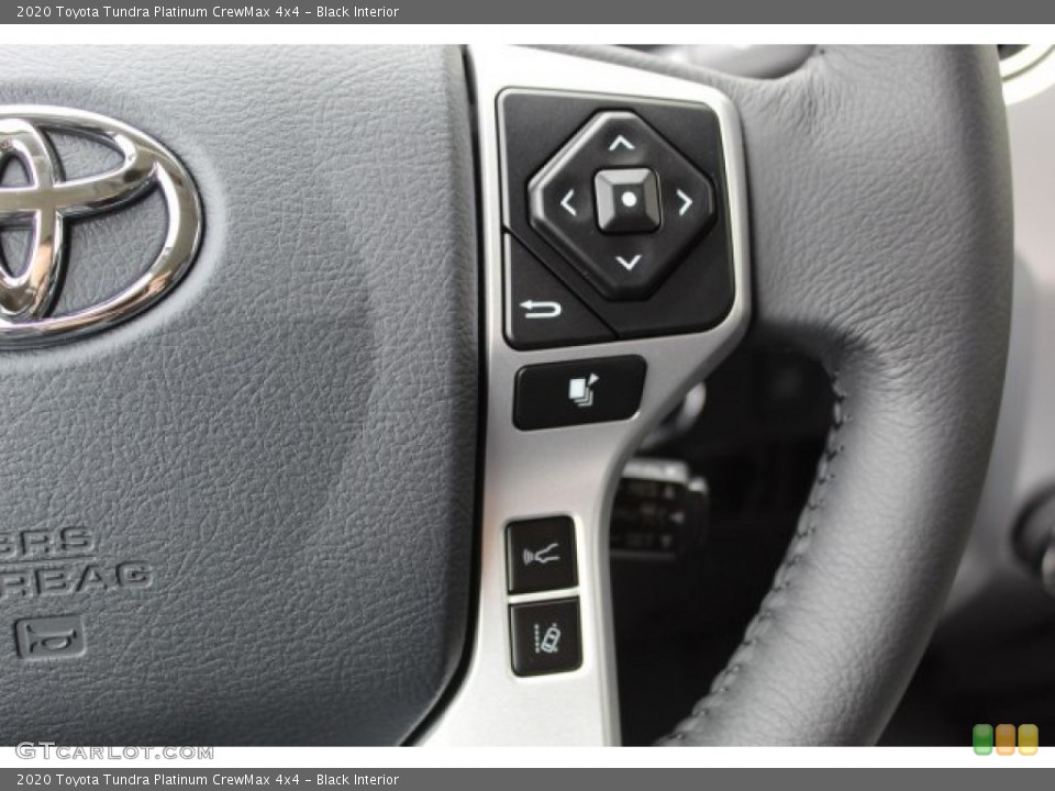 Black Interior Steering Wheel for the 2020 Toyota Tundra Platinum CrewMax 4x4 #135697185