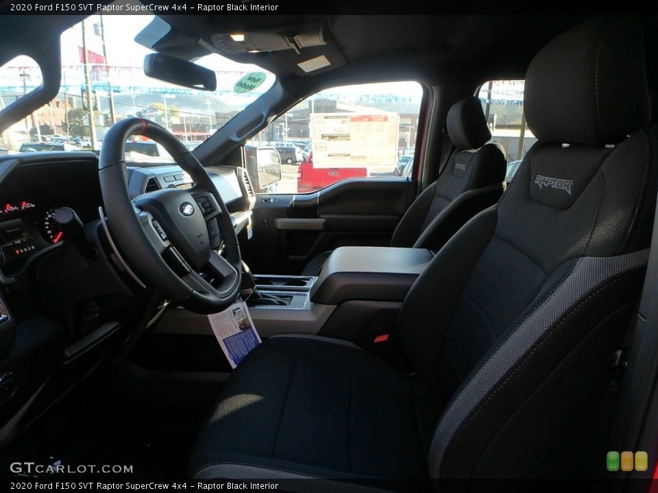 Raptor Black Interior Front Seat for the 2020 Ford F150 SVT Raptor SuperCrew 4x4 #135699312
