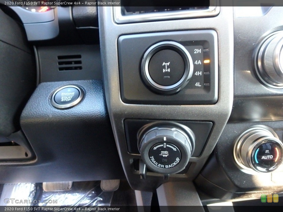 Raptor Black Interior Controls for the 2020 Ford F150 SVT Raptor SuperCrew 4x4 #135699972