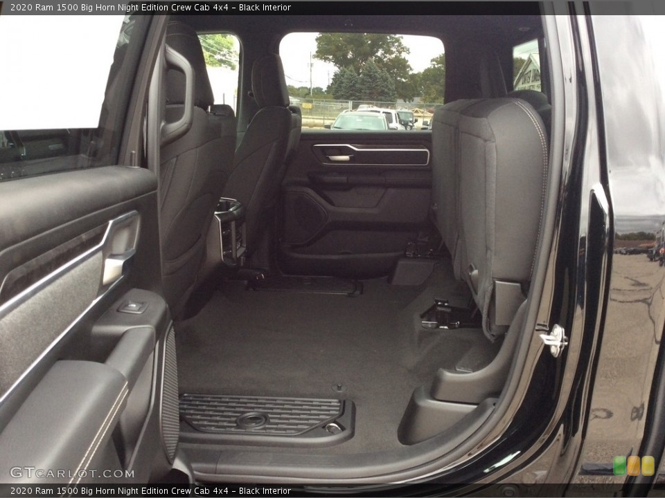 Black Interior Rear Seat for the 2020 Ram 1500 Big Horn Night Edition Crew Cab 4x4 #135700002