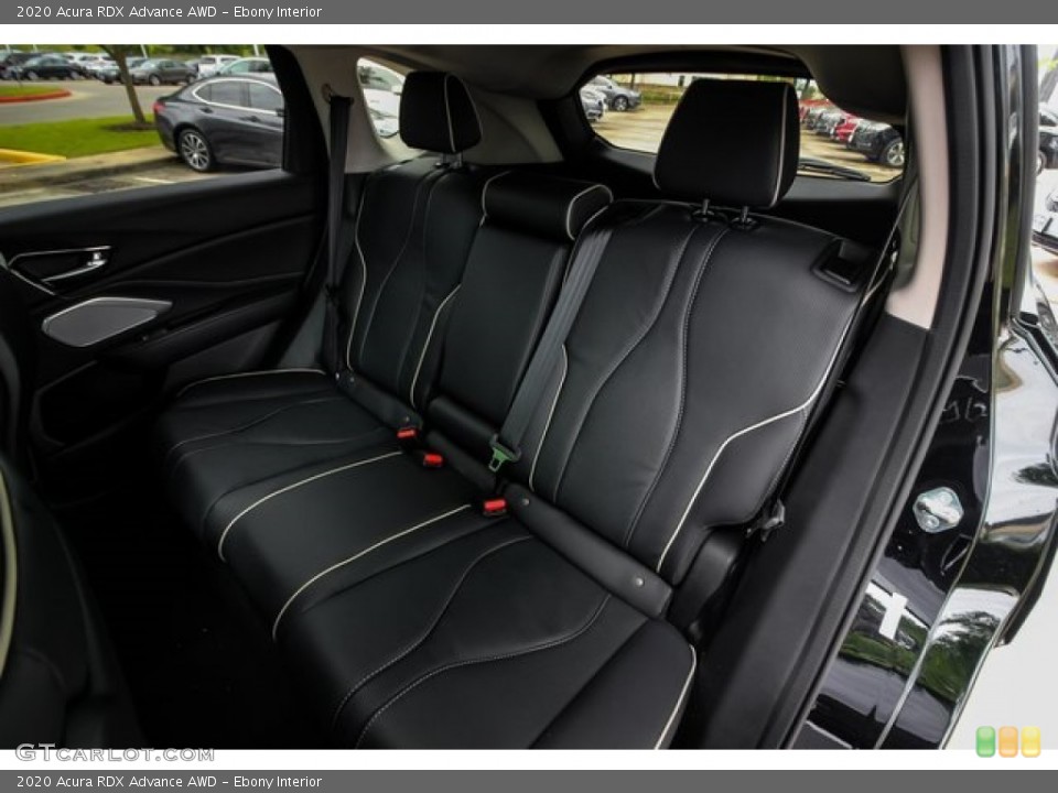 Ebony Interior Rear Seat for the 2020 Acura RDX Advance AWD #135718261