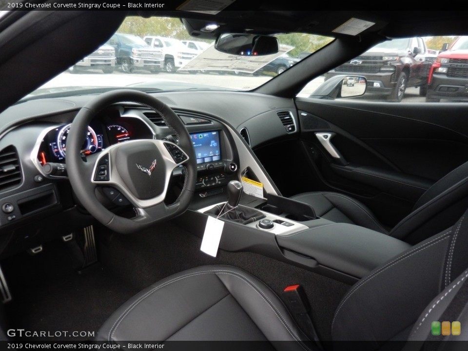Black Interior Front Seat for the 2019 Chevrolet Corvette Stingray Coupe #135720721